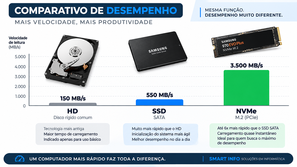 SSD, memória e upgrades